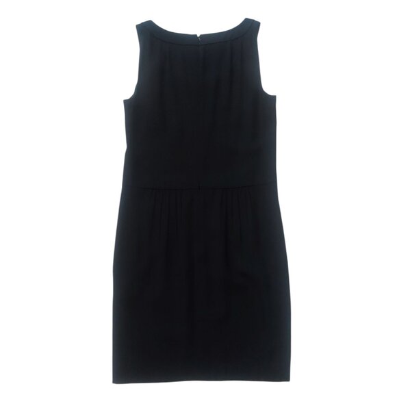 Akris Punto Black Pleated Sleeveless Cocktail Sheath Dress Women's Size US8 BNWT - Picture 4 of 13